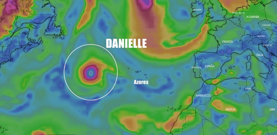 Se forma el Huracán Danielle frente a las Azores