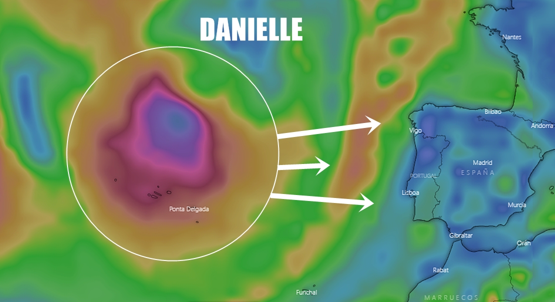 Incertidumbre con la posible llegada del Huracán Danielle a España