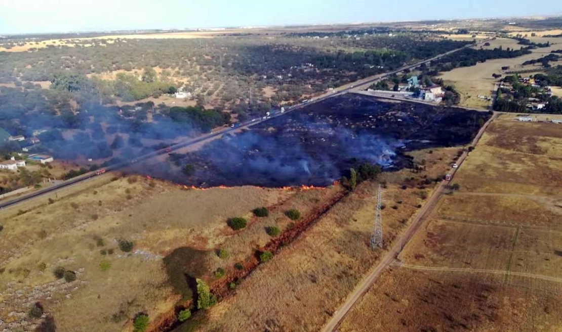 El Plan Infoex interviene en 11 incendios forestales en la última semana