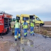 Grave accidente a la salida de Badajoz