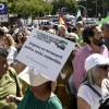 Imágenes que deja la manifestación en Madrid por un tren digno para Extremadura