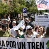 Imágenes que deja la manifestación en Madrid por un tren digno para Extremadura