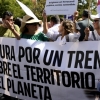 Imágenes que deja la manifestación en Madrid por un tren digno para Extremadura