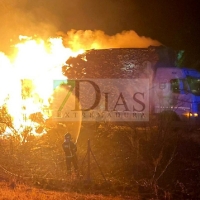 Corte en la A-5 a la altura de Talavera por un impactante incendio en un camión