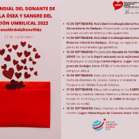 ADMO celebra el día mundial del donante de médula ósea en Extremadura