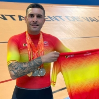 Dos oros y dos platas para Rubén Tanco en el Campeonato de España de Ciclismo Adaptado en pista