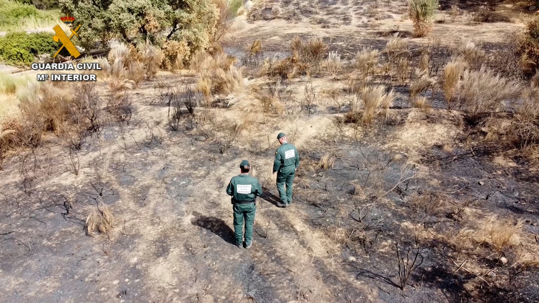 Investigado el supuesto autor de 6 incendios forestales en la provincia de Cáceres