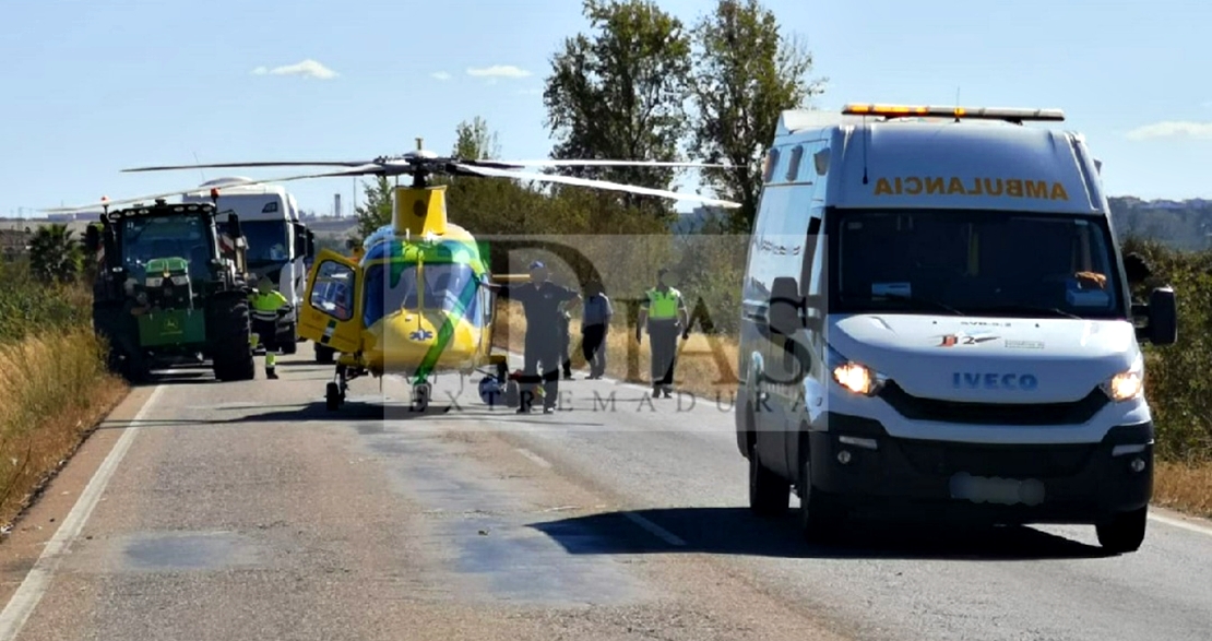 Accidente mortal en la carretera EX-327 (BA)