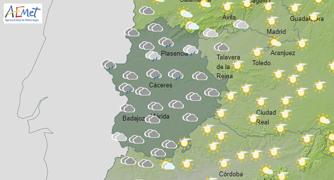 Alerta por fuertes vientos este martes en algunas comarcas extremeñas