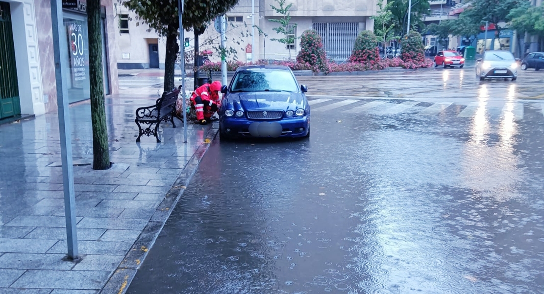 Cielos nubosos y lluvias dispersas en Extremadura