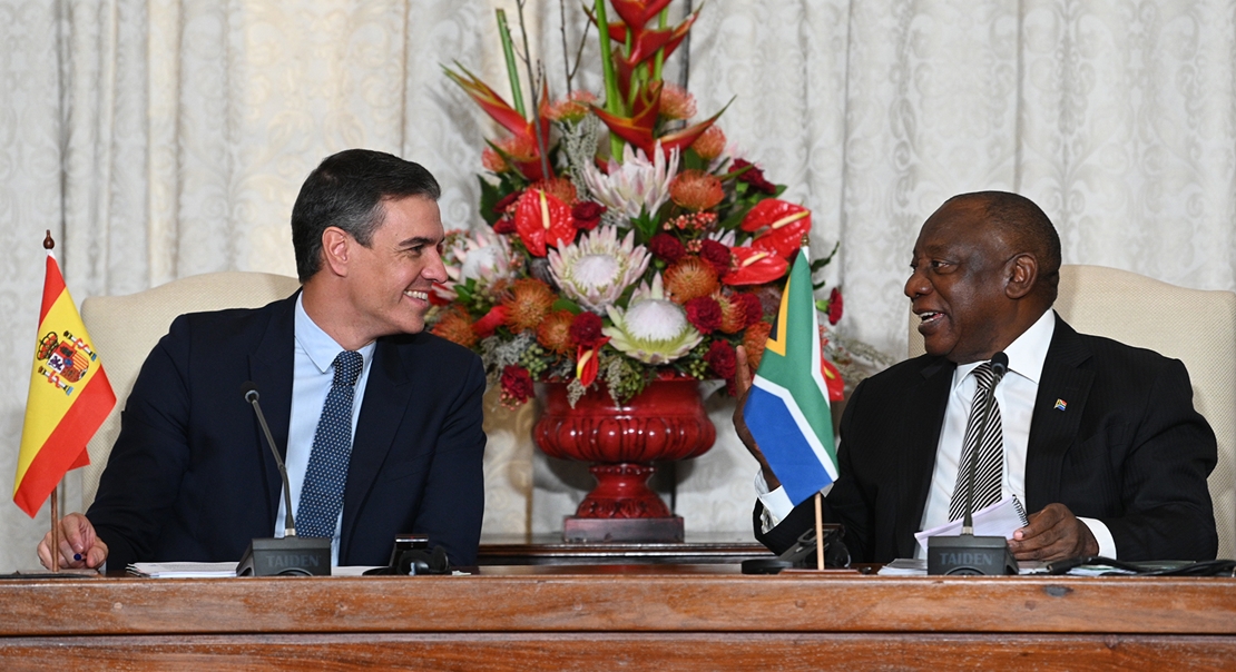 Sánchez: “Hay que reforzar las relaciones entre España y Sudáfrica”