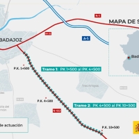 Los detalles del proyecto que cambiará el acceso por la &#39;carretera de Sevilla&#39; a Badajoz