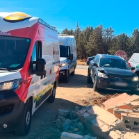 Cuatro heridos en un accidente cerca de Zafra