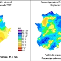 Balance meteorológico del mes de septiembre en Extremadura