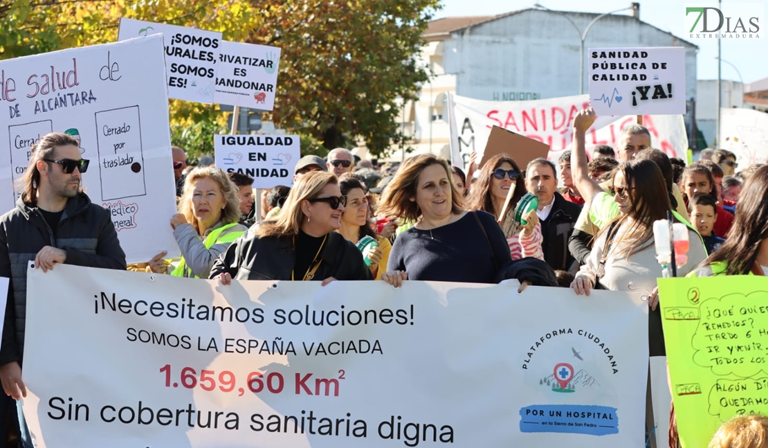 Nueva manifestación en Valencia de Alcántara: “Vergeles escucha el pueblo está en la lucha”