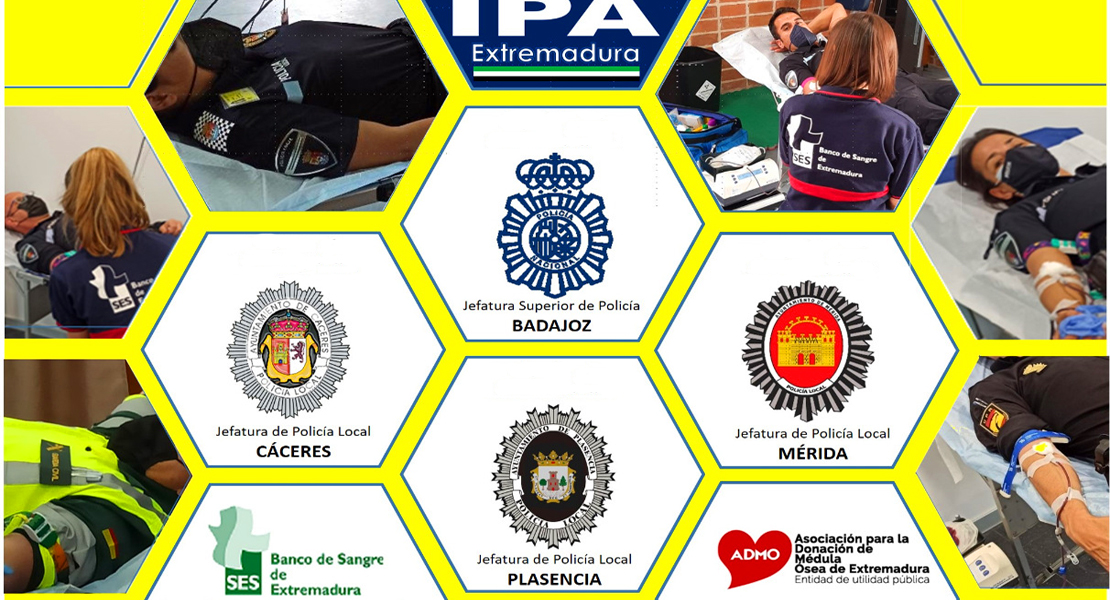 Llega la Maratón Policial de Donación de Sangre y Médula Ósea en Extremadura