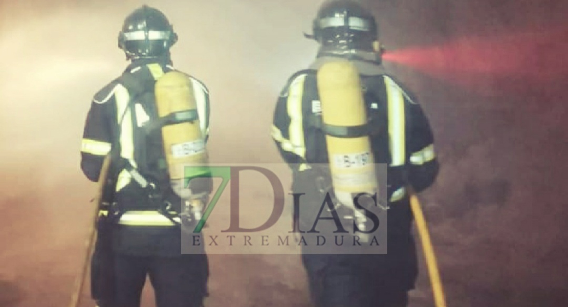 Incendio en una vivienda cercana a las ruinas romanas de Mérida