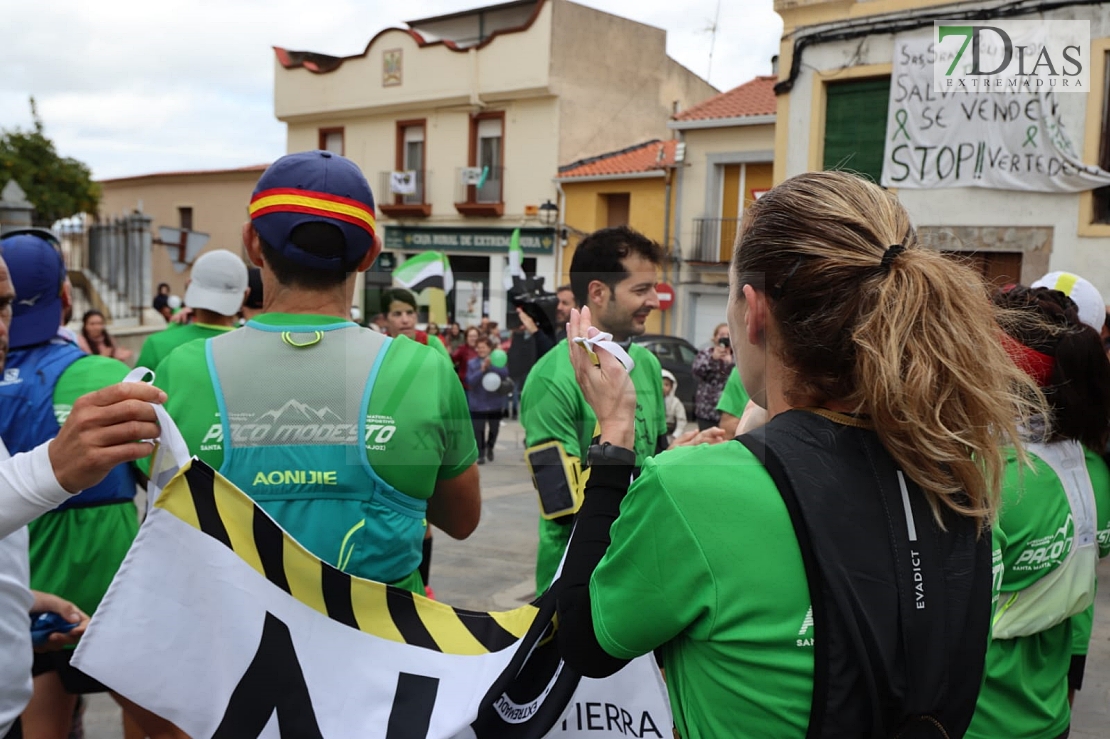 70 km corriendo desde Mérida para apoyar la lucha contra el macrovertedero en Salvatierra