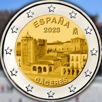 Cáceres aparecerá en las monedas de dos euros en 2023