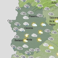 Parte de Extremadura en alerta este martes por lluvias