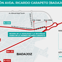 Licitan las obras de la avenida Ricardo Carapeto en Badajoz