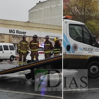 Colisión múltiple en la barriada de San Roque (Badajoz)