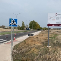 Concluyen las obras de conexión entre el Residencial Gredos y la rotonda de Cáceres El Viejo