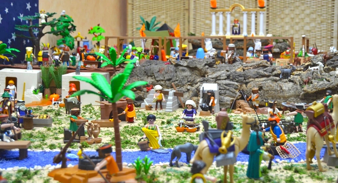 El belén de playmobil de Villanueva de la Serena un gran atractivo esta Navidad