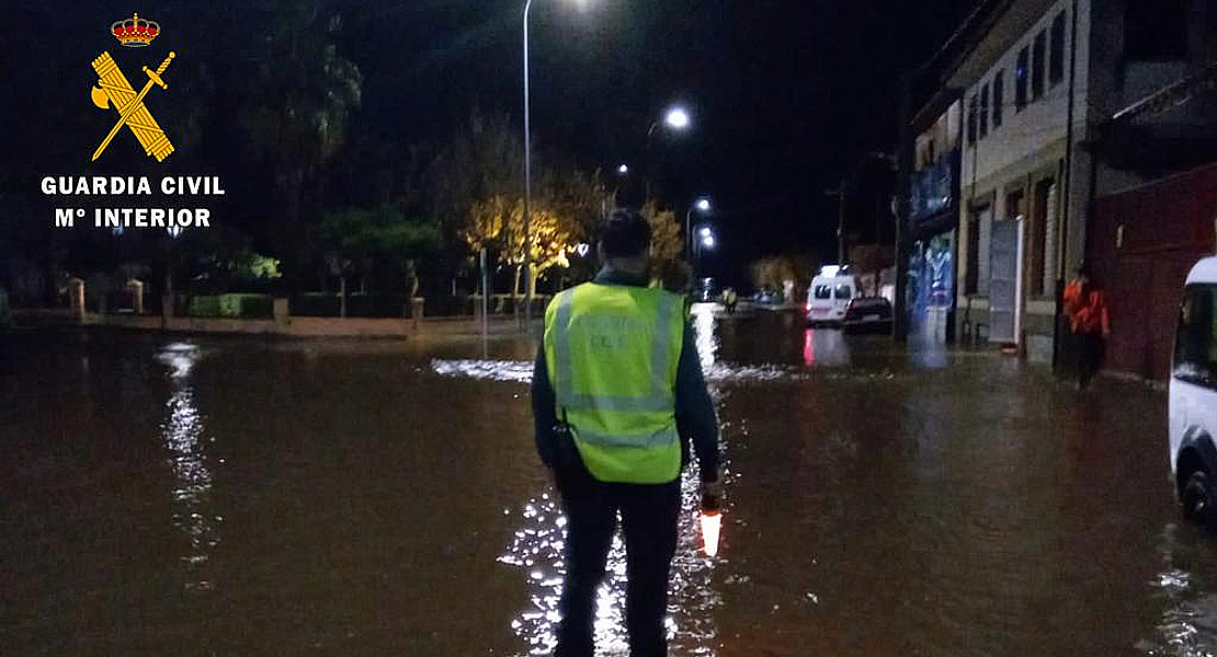 Varias casas y carreteras inundadas en la provincia de Cáceres
