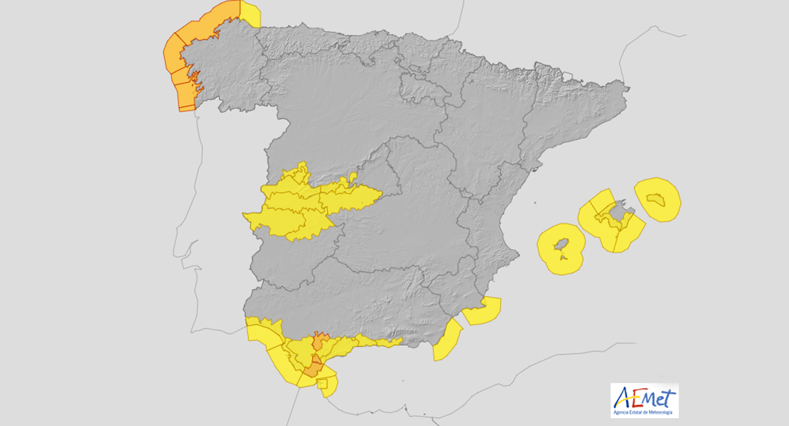 Activan alertas en la provincia de Cáceres para este miércoles