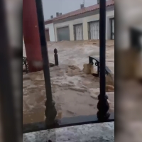 Graves inundaciones en la Roca de la Sierra (Badajoz)