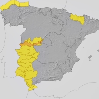 Toda Extremadura estará en alerta por lluvias durante el jueves