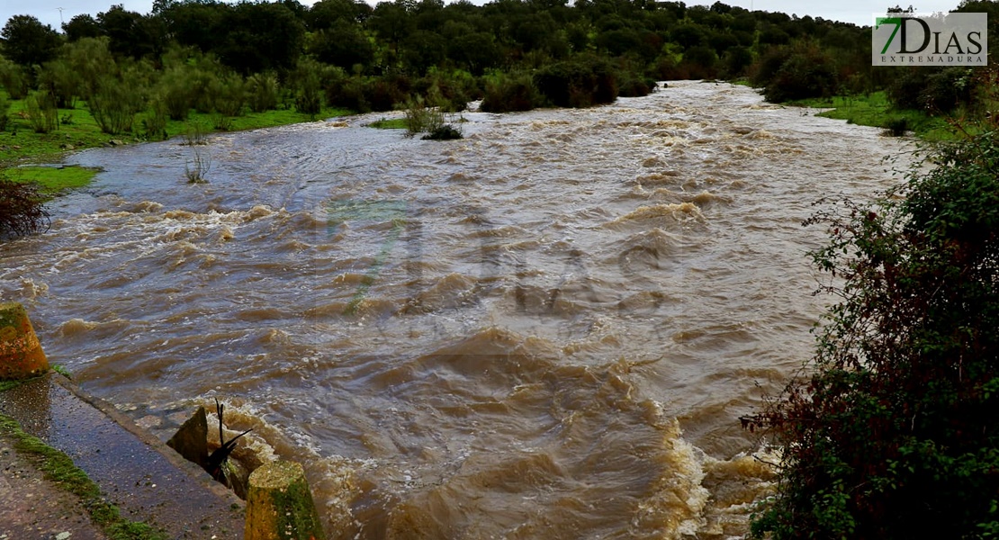 El agua llega a varias casas y está a punto de saltar la EX-110