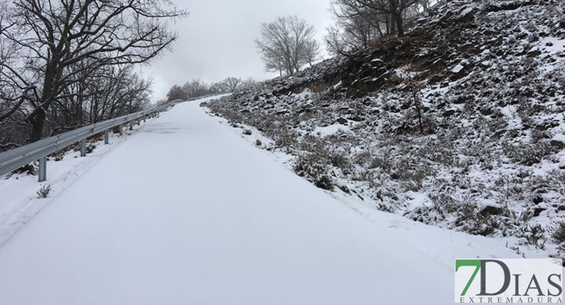 Activan la alerta por nieve y fuerte viento en varias zonas de Extremadura