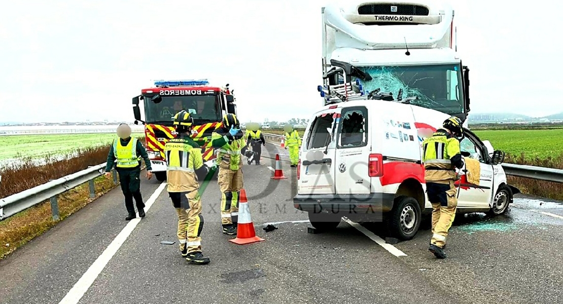 Un fallecido en un accidente a la altura de Santa Amalia (Badajoz)