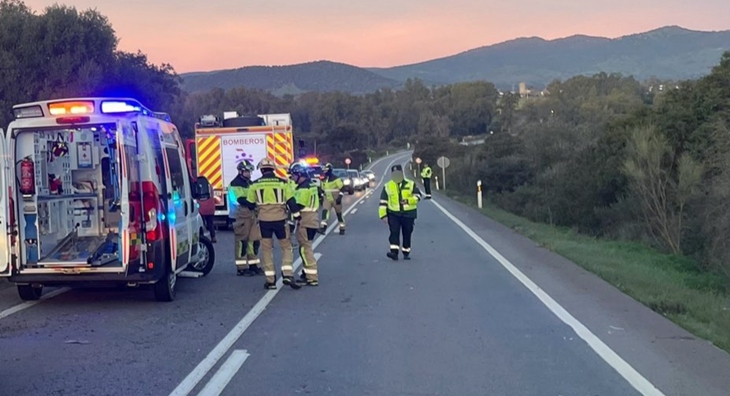 Excarcelado por los Bomberos del CPEI en la EX-112