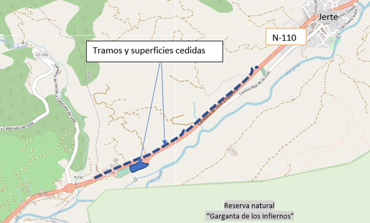 Nueva zona de aparcamientos para la Garganta de los Infiernos