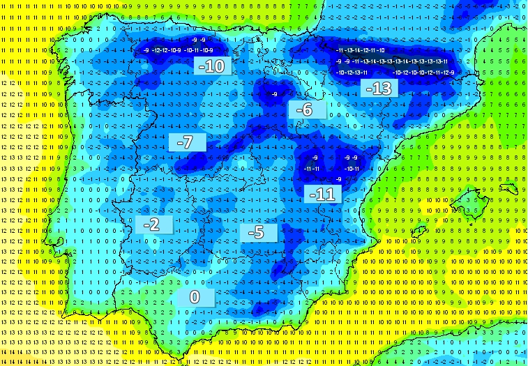 Heladas a partir del domingo en Extremadura