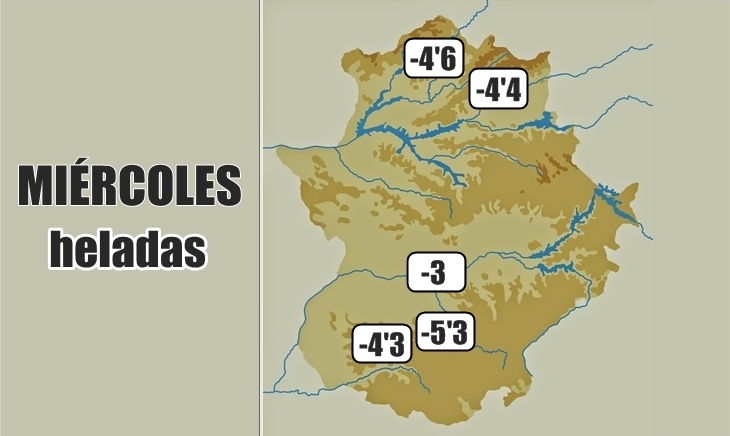 Villafranca de los Barros registró esta mañana -5’3º