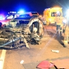 Dos heridos graves en un accidente a la altura de la Urb. Campofrío, Badajoz