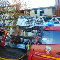 Un perro queda atrapado en un incendio de vivienda en Los Colorines (Badajoz)