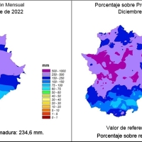AEMET: “Diciembre fue muy húmedo y extremadamente cálido en Extremadura”
