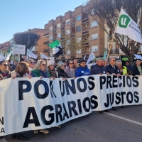 Más de 1000 agricultores y ganaderos extremeños se manifiestan a las puertas de Agroexpo
