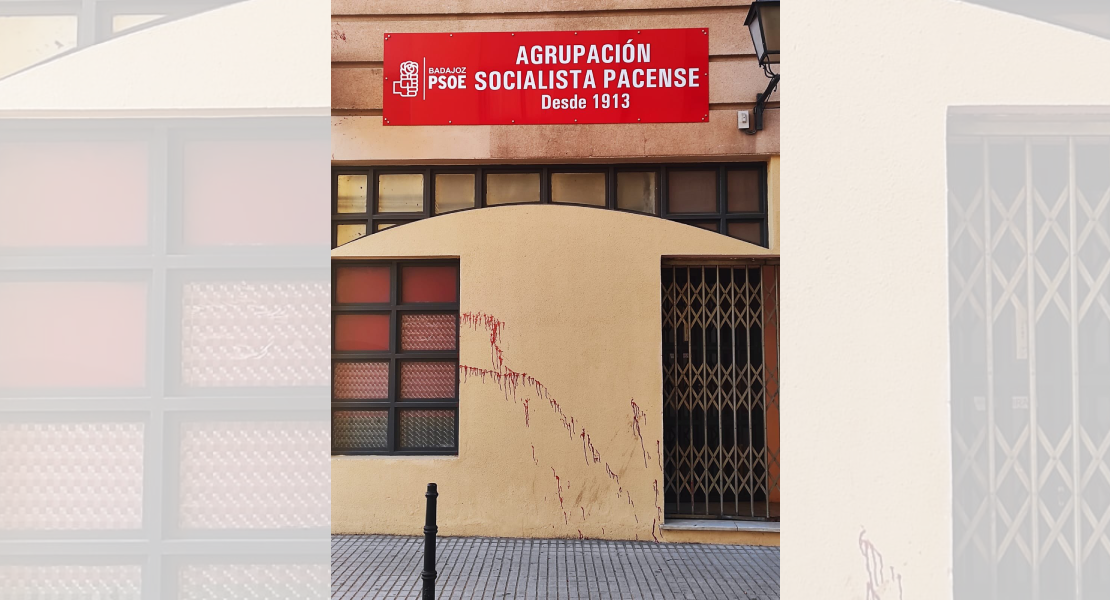 La sede del PSOE en Badajoz sufre nuevos actos vandálicos: “con nocturnidad y alevosía”