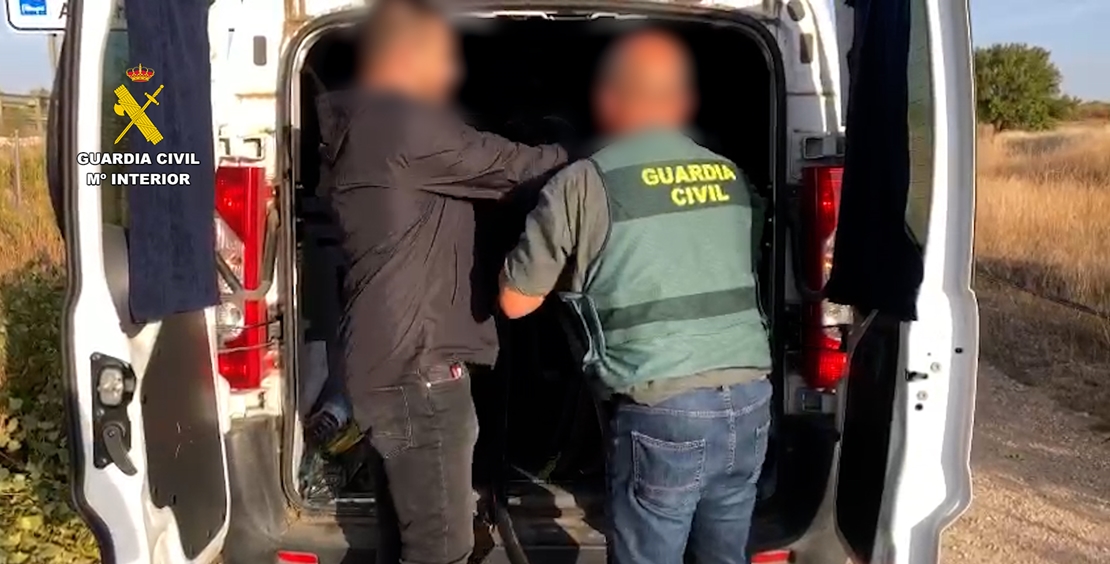 La Guardia Civil recupera una tonelada de cobre procedente de robos de cable del tendido telefónico