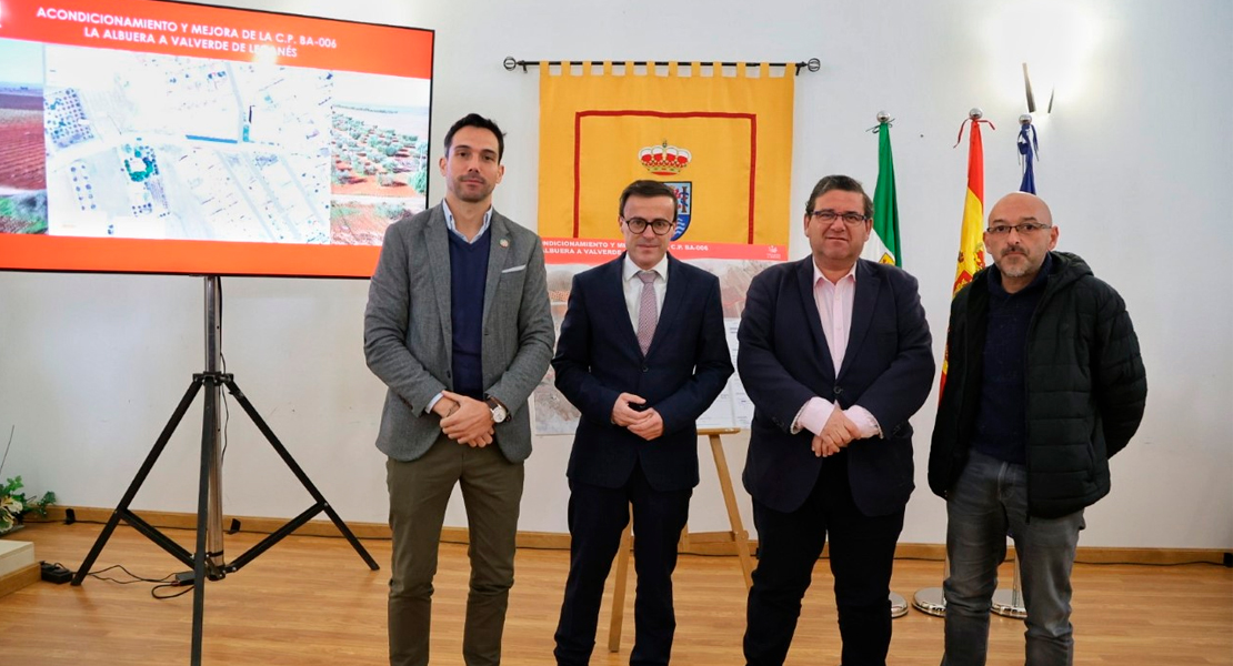 Ya hay fecha para iniciar las obras en la carretera que une La Albuera con Valverde