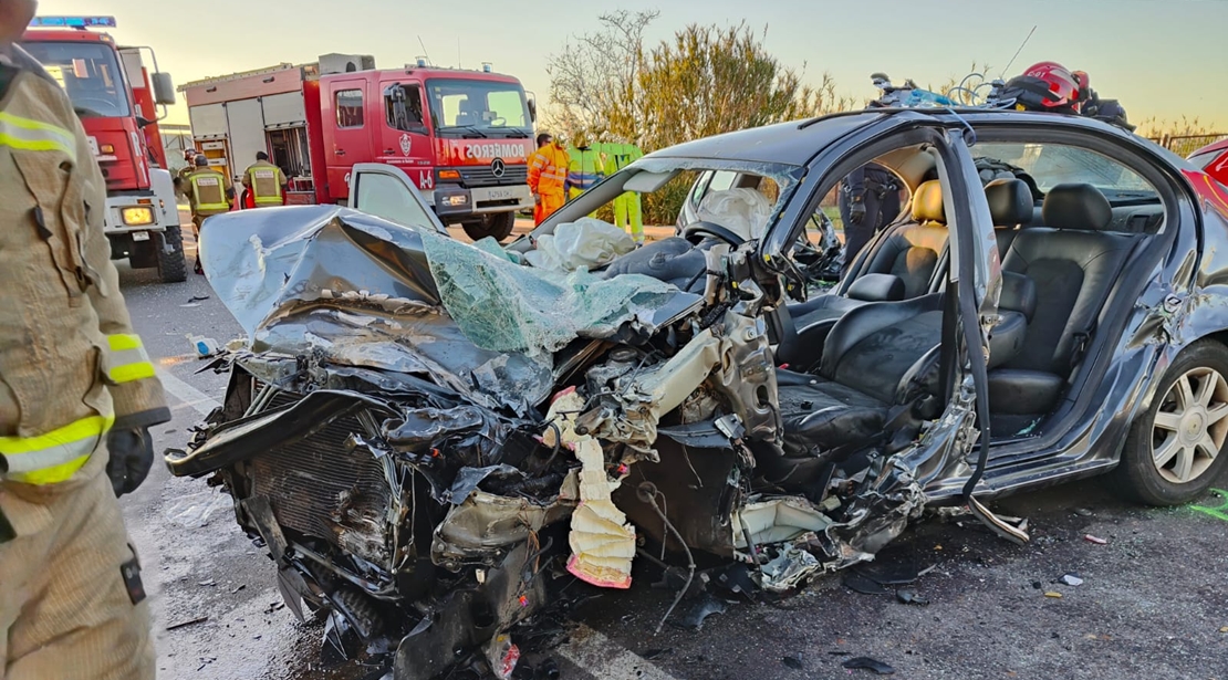 Accidente en Badajoz capital. “Es un milagro que se hayan salvado”