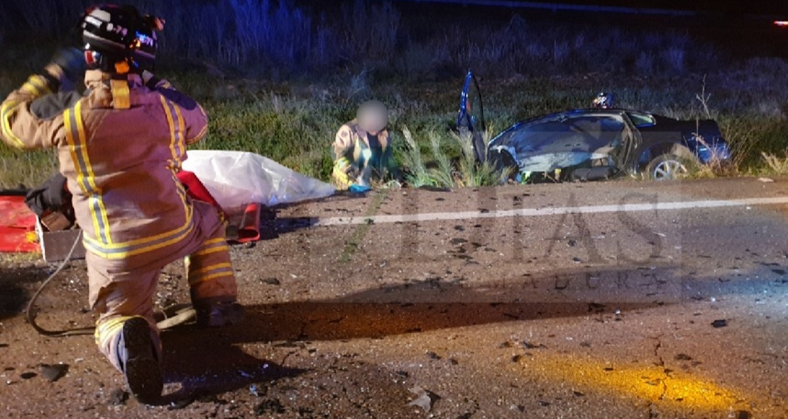 Tres heridos en un accidente en la EX-110