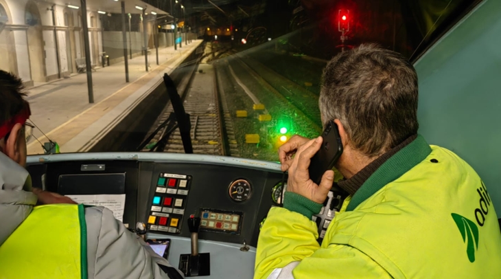 Adif realiza pruebas de auscultación entre Cáceres y Badajoz