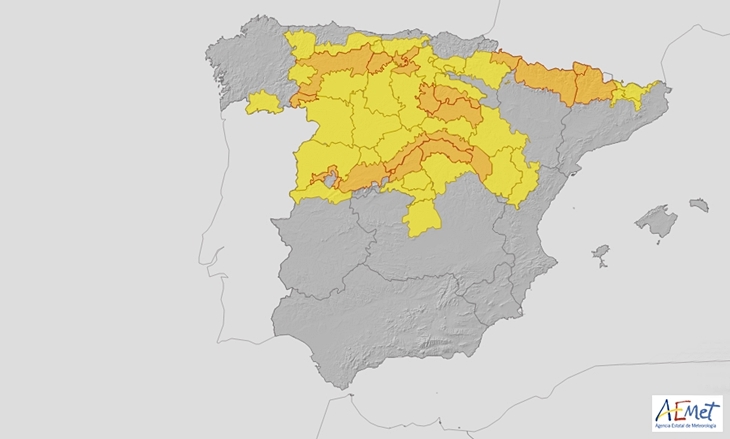 Aviso por frío intenso en el norte de Extremadura